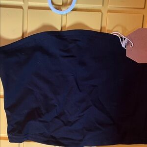 Listicle Black Strapless Top